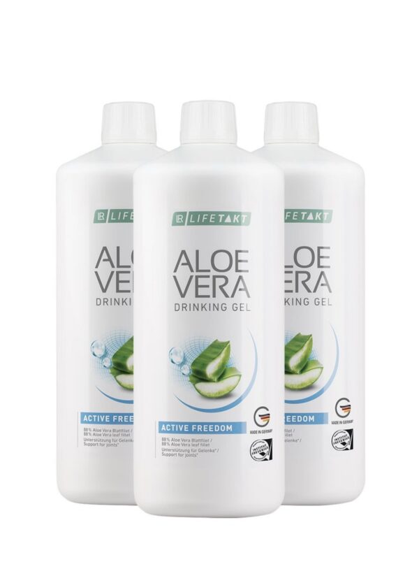 LR Aloe Vera Drinking Gel Active Freedom Set of 3 LR shop myALOE.uk